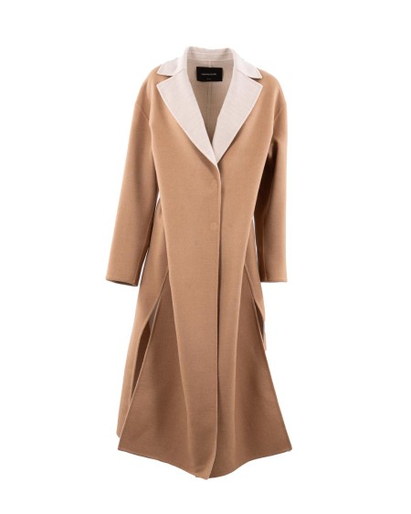 Shop FABIANA FILIPPI  Cappotto: Fabiana Filippi cappotto in double di lana.
Tessuto sofisticato e avvolgente lavorato a mano.
Caratterizzato dalla doppia coulisse sul retro, un dettaglio che ne esalta la silhouette.
Prodotto attraverso processi sostenibili.
Filo diamante.
Linea over.
Composizione: 100% lana vergine.
Made in Italy.. CTD215F235 L509-VR1